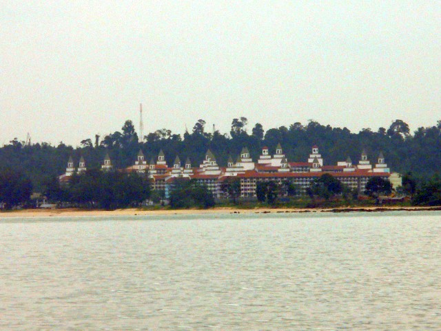 building on south end of Malay Peninsula